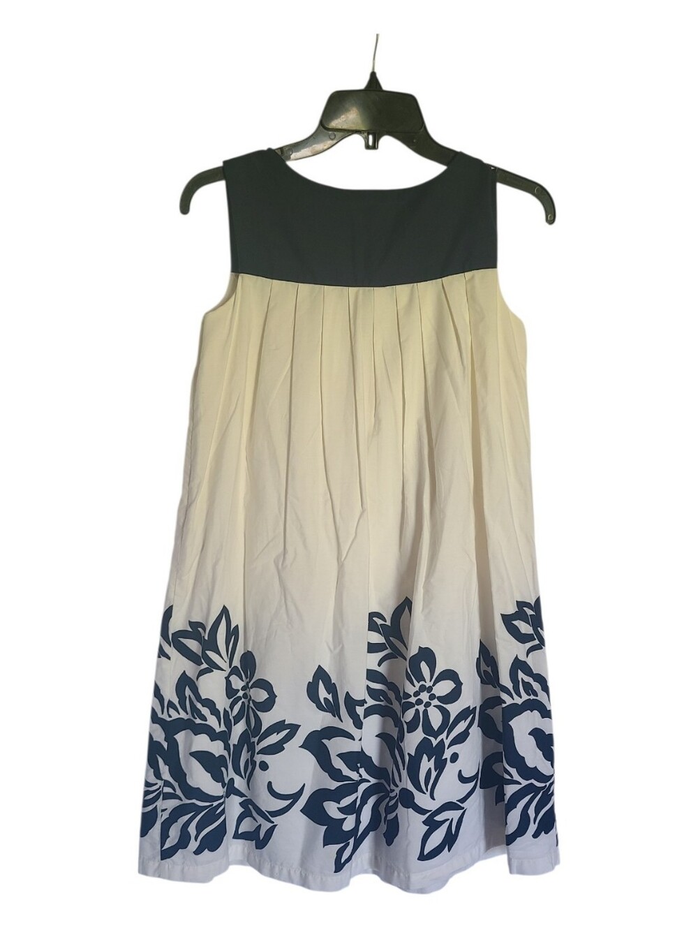 GAP Kids Blue White Floral Pleated Dress Lined Cotton Size XXL 14-16